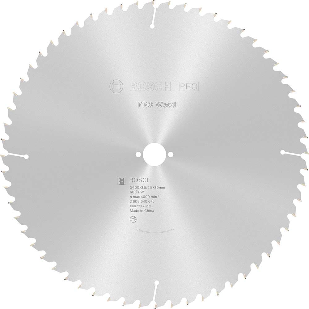 PRO Optiline Wood Cutting Table Saw Blade 400mm 60T 30mm