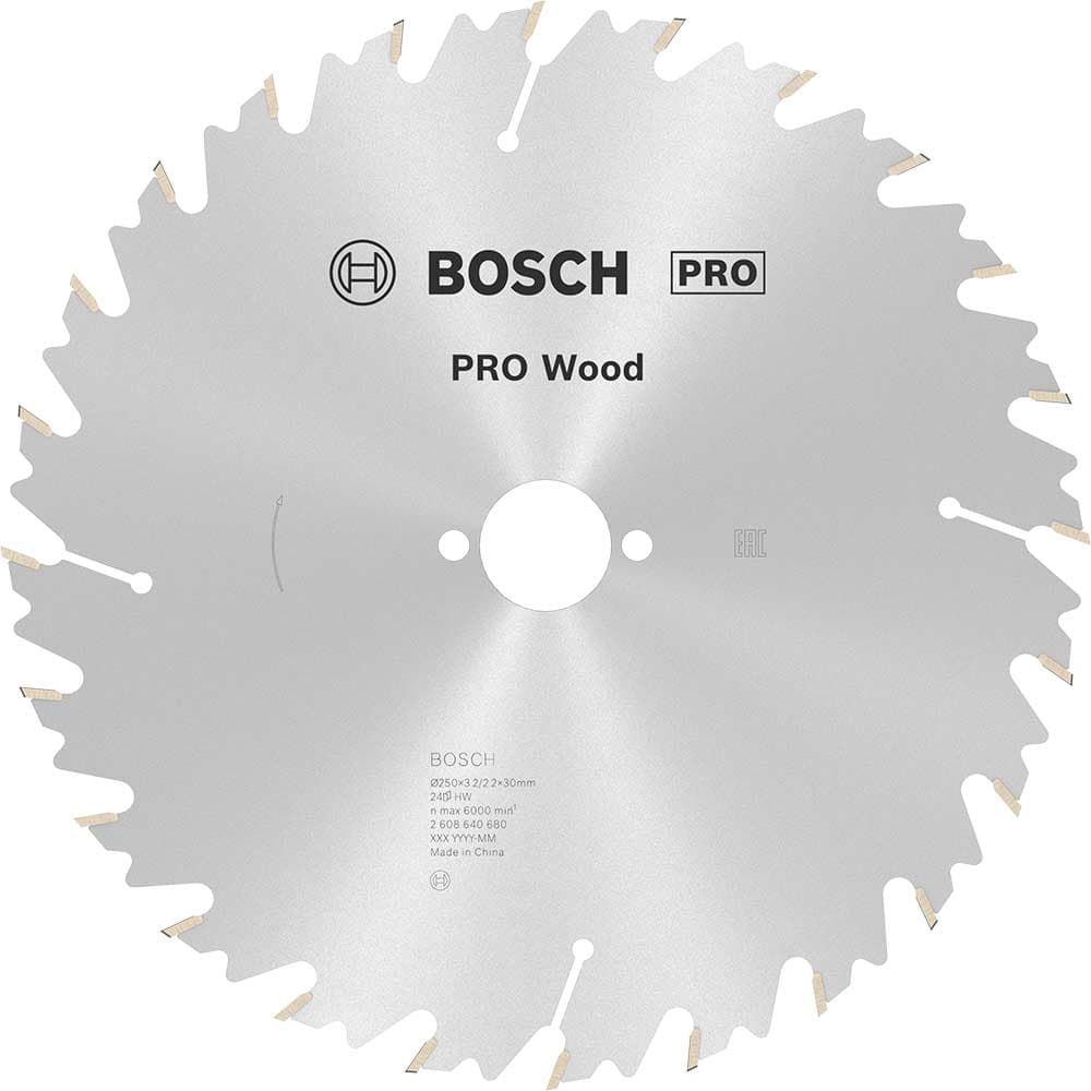 PRO Speedline Wood Cutting Table Saw Blade 250mm 24T 30mm