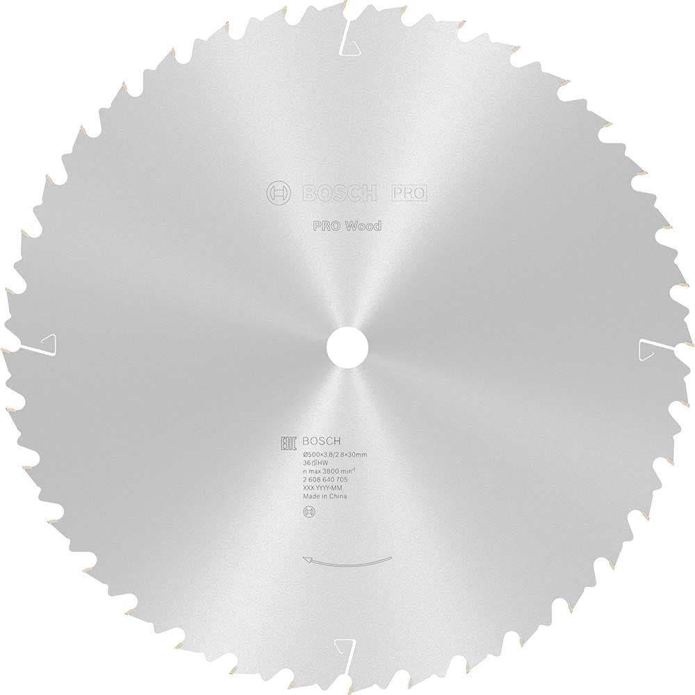 PRO Wood Cutting Table Saw Blade 500mm 36T 30mm