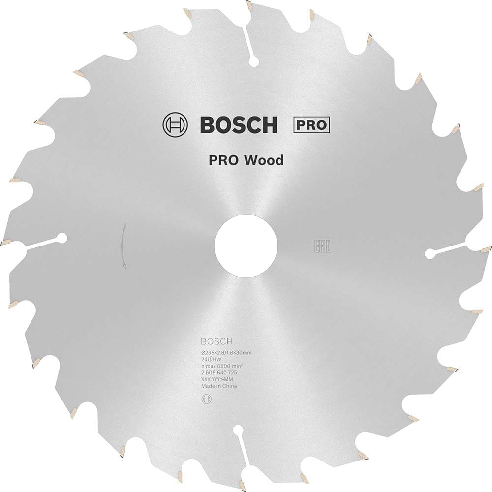 PRO Optiline Wood Cutting Saw Blade 235mm 24T 30mm