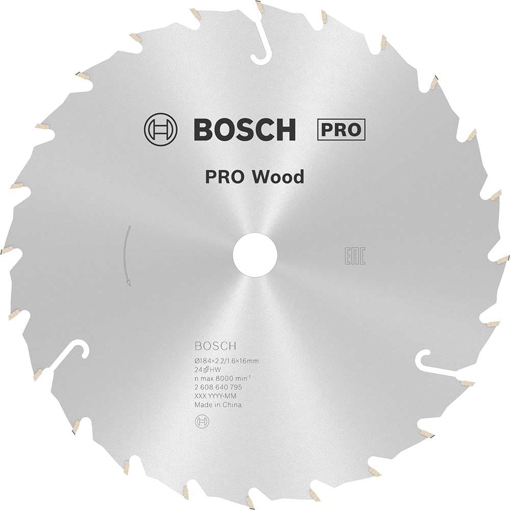 PRO Speedline Wood Cutting Saw Blade 184mm 24T 16mm