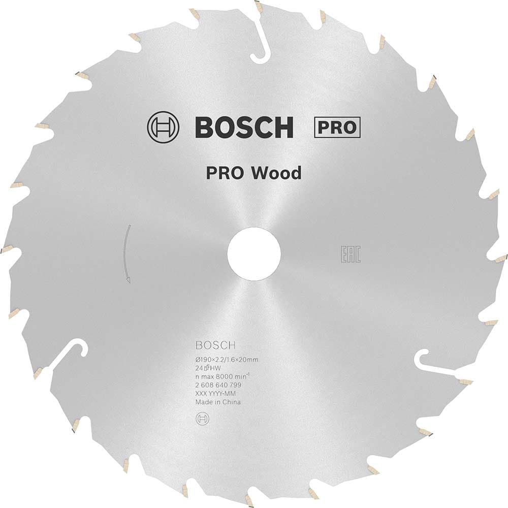 PRO Speedline Wood Cutting Saw Blade 190mm 24T 20mm