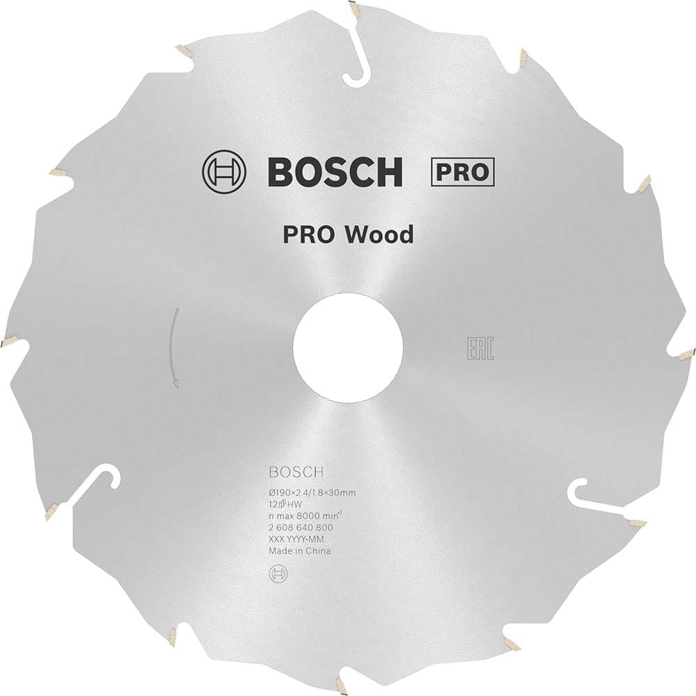 PRO Speedline Wood Cutting Saw Blade 190mm 12T 30mm