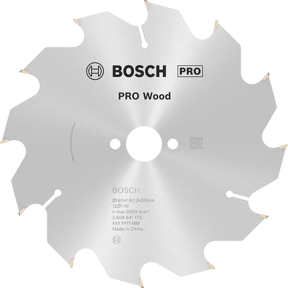 PRO Optiline Wood Cutting Saw Blade 160mm 12T 20mm