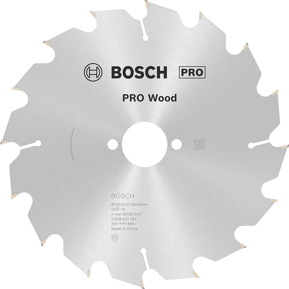 PRO Optiline Wood Cutting Saw Blade 190mm 16T 30mm