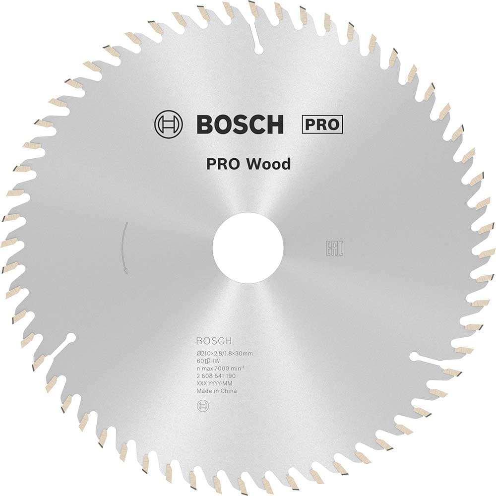 PRO Optiline Wood Cutting Saw Blade 210mm 60T 30mm