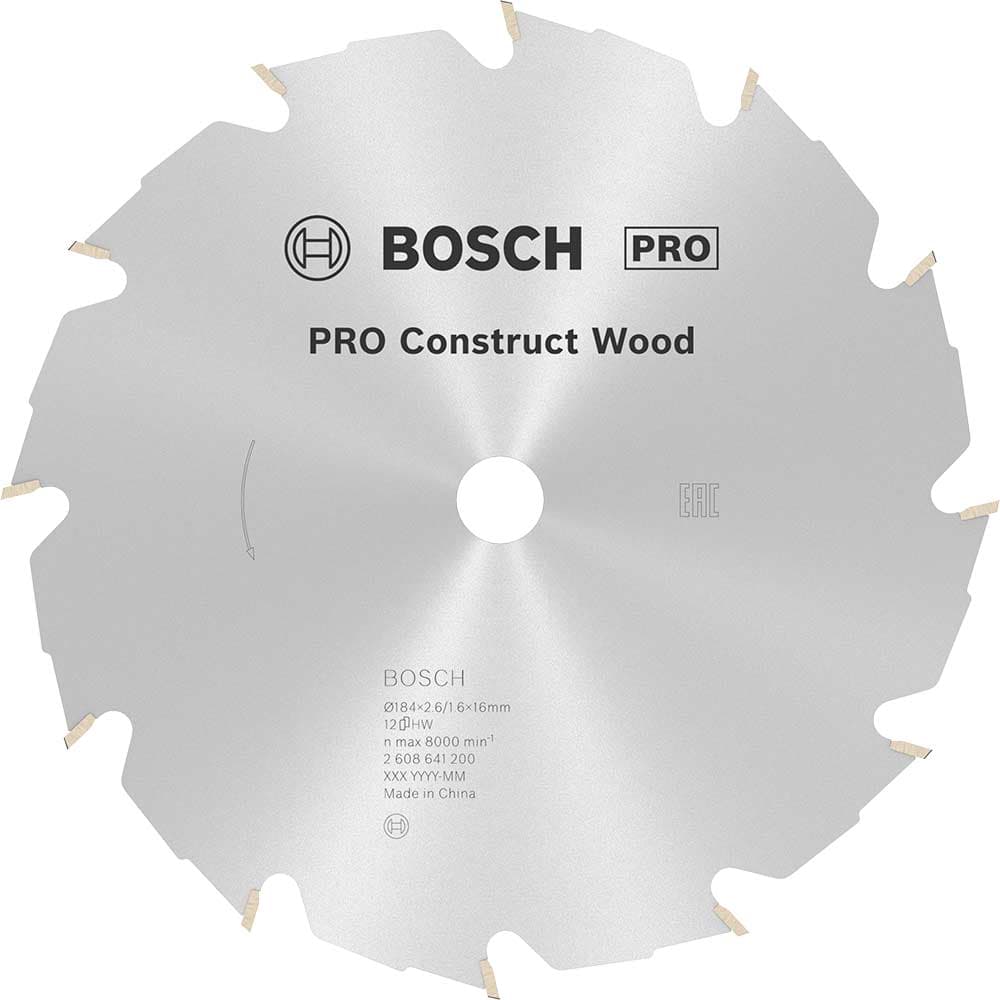 PRO Construct Wood Cutting Saw Blade 184mm 12T 16mm