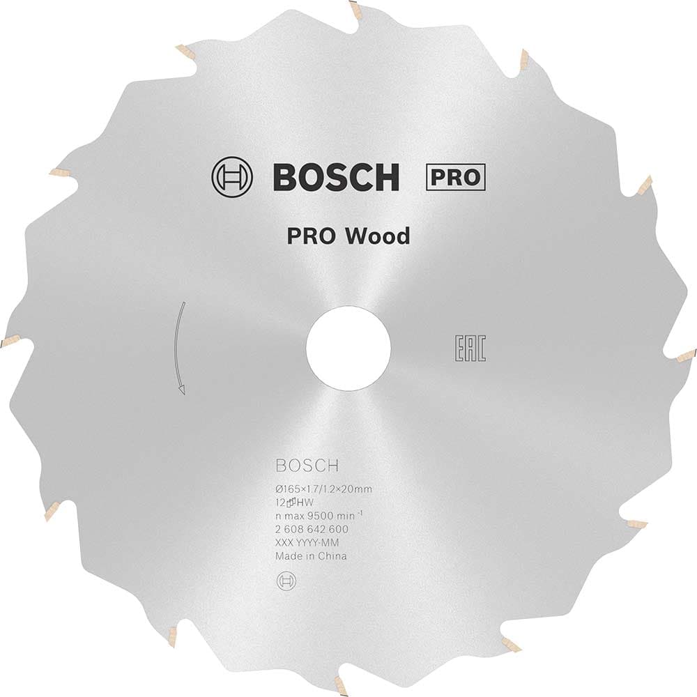 PRO Speedline Wood Cutting Saw Blade 165mm 12T 20mm