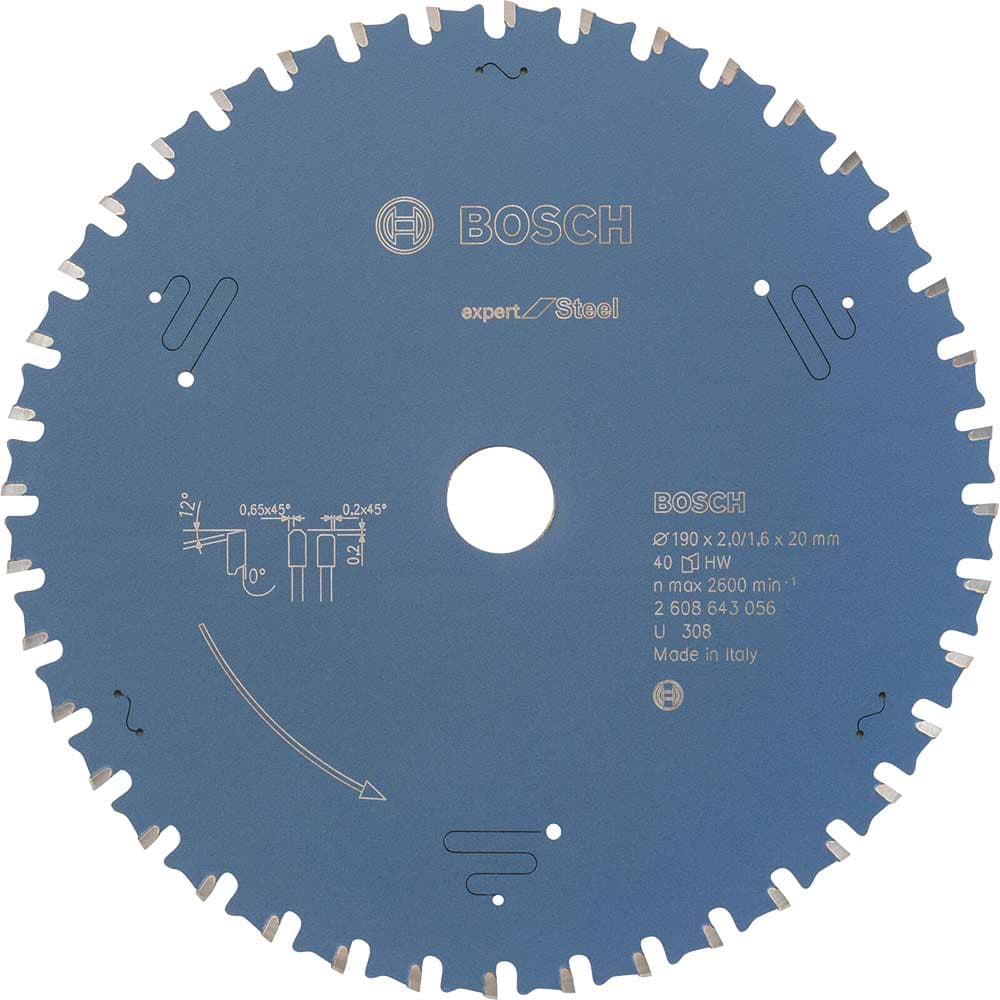 EXPERT Metal Steel Cutting Saw Blade 190mm 40T 20mm