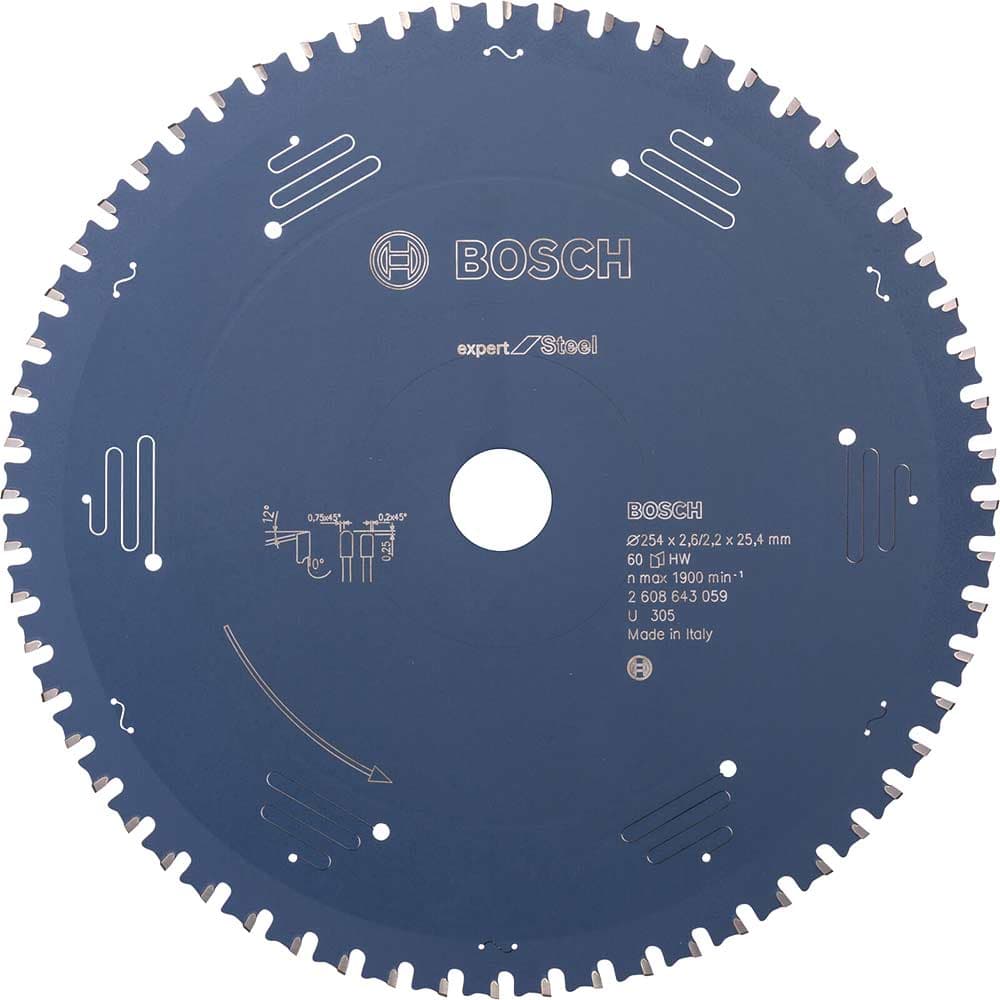 EXPERT Metal Steel Cutting Saw Blade 254mm 60T 25.4mm