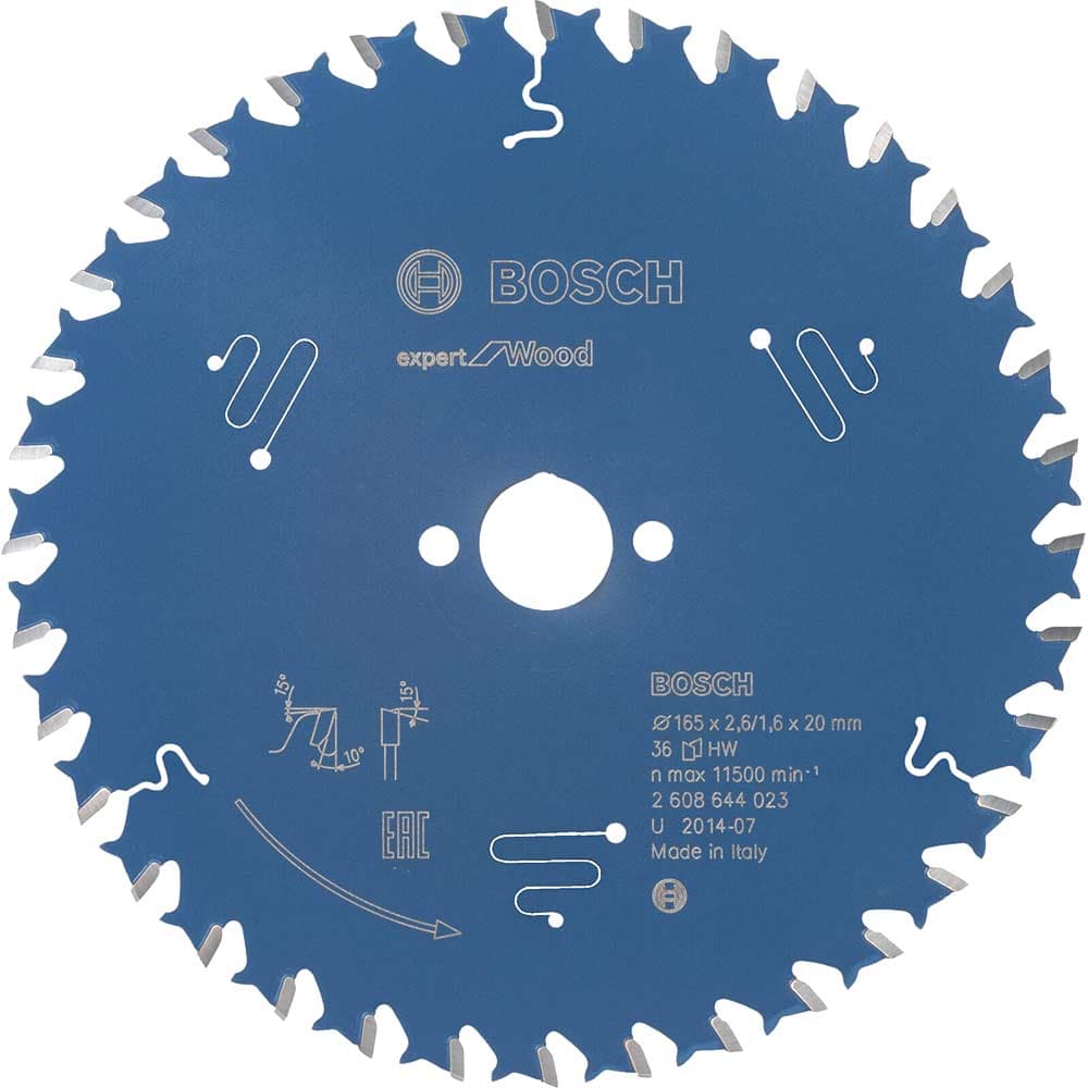 EXPERT Wood Cutting Saw Blade 165mm 36T 20mm