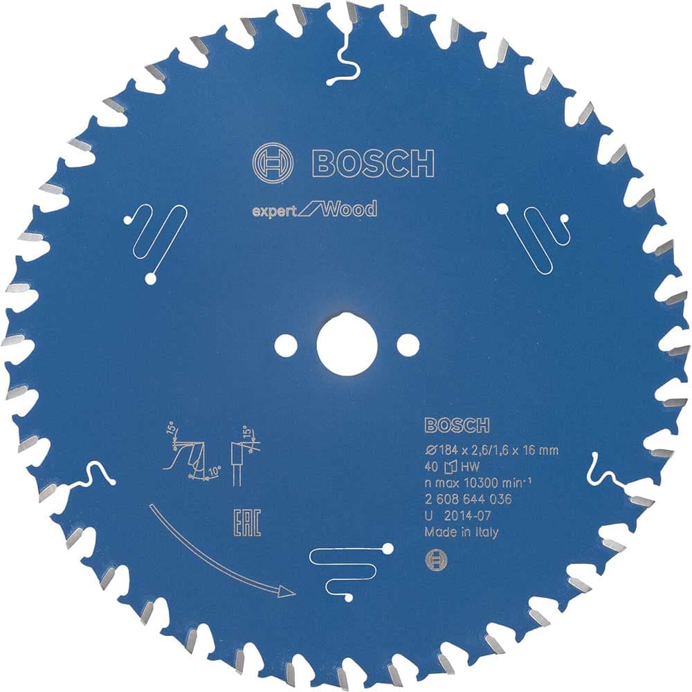 EXPERT Wood Cutting Saw Blade 184mm 40T 16mm