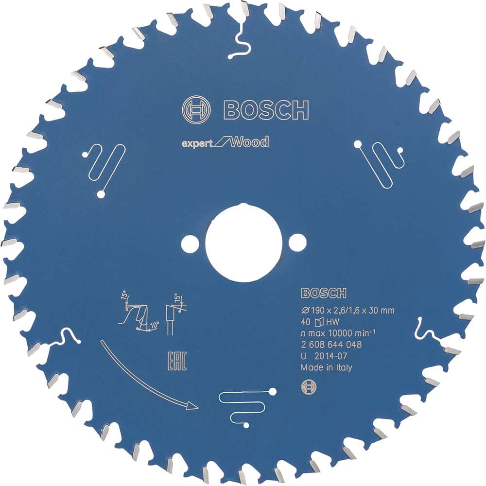 EXPERT Wood Cutting Saw Blade 190mm 40T 30mm