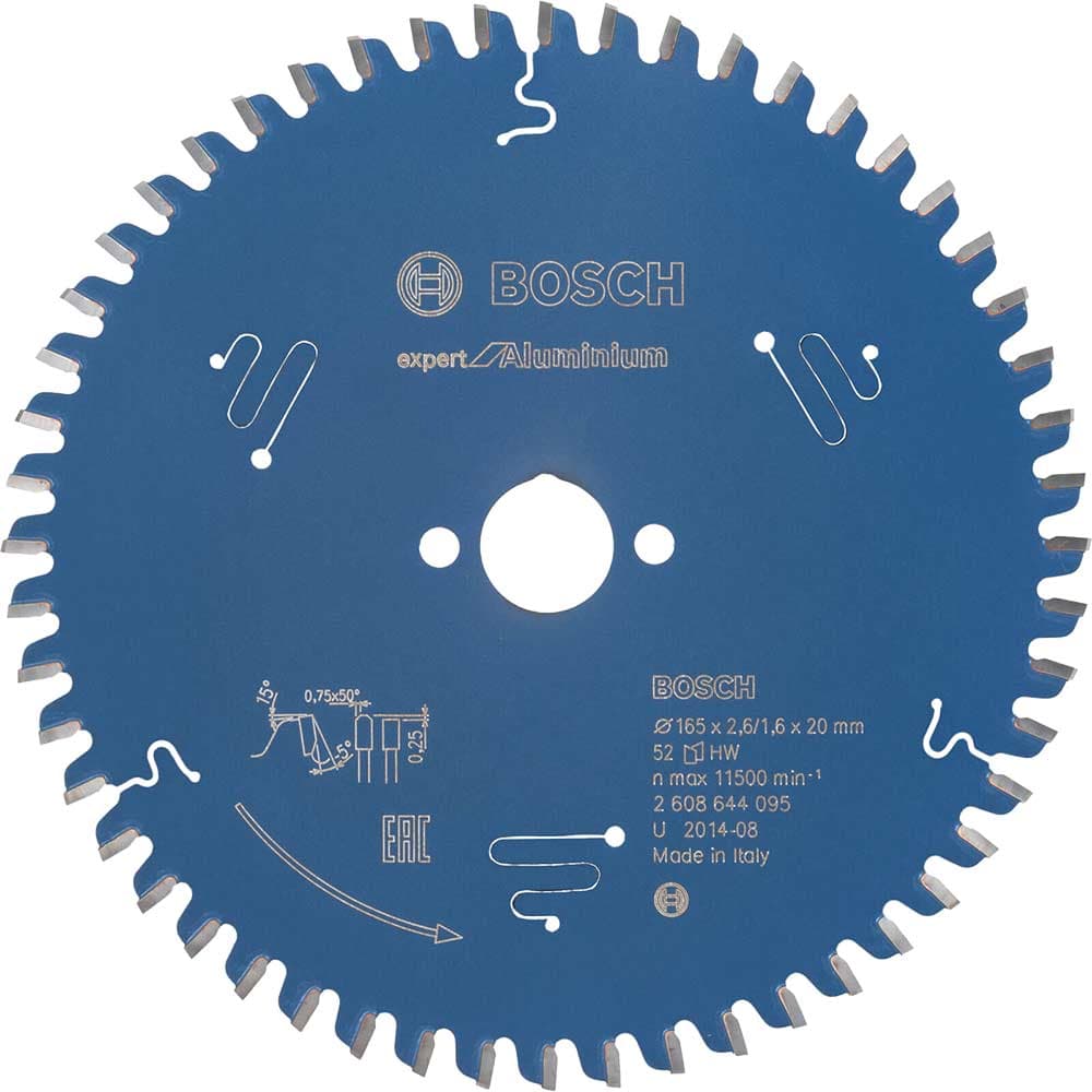 EXPERT Aluminium Cutting Saw Blade 165mm 52T 20mm