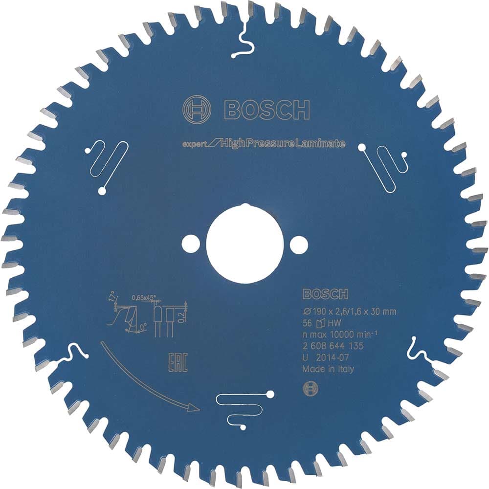 EXPERT High Pressure Laminate Cutting Saw Blade 190mm 56T 30mm