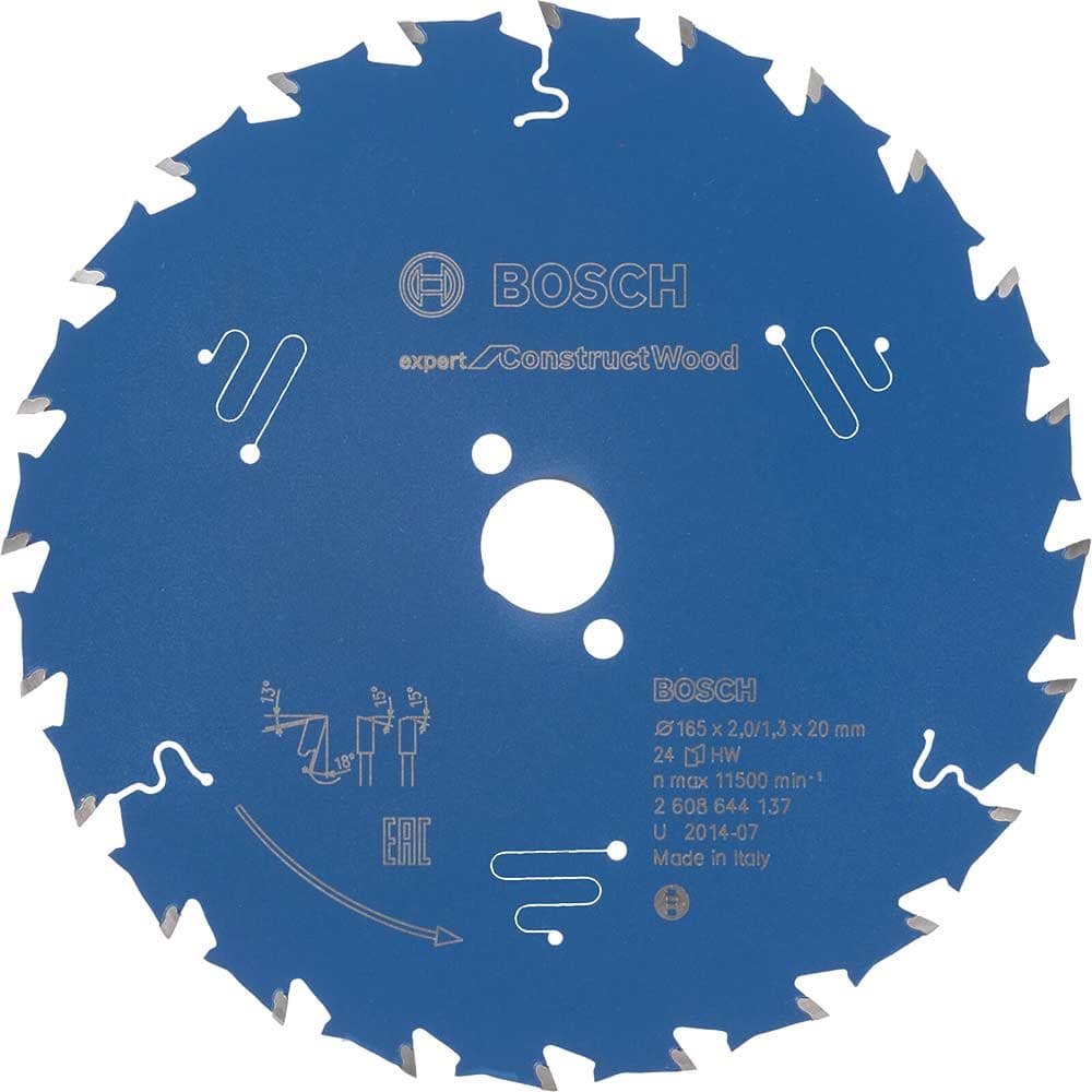EXPERT Construct Wood Cutting Saw Blade 165mm 24T 20mm
