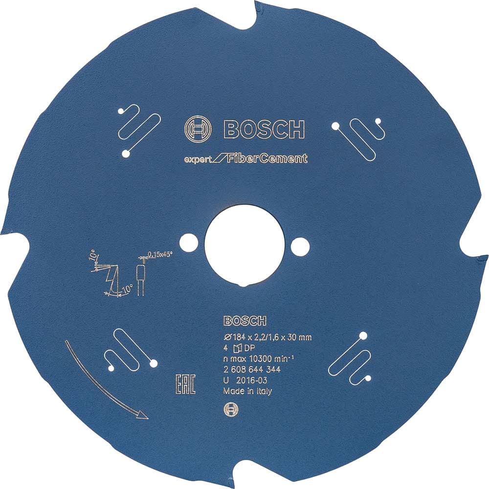 EXPERT Fiber Cement Cutting Saw Blade 184mm 4T 30mm