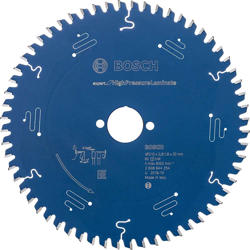 EXPERT High Pressure Laminate Cutting Saw Blade 210mm 60T 30mm