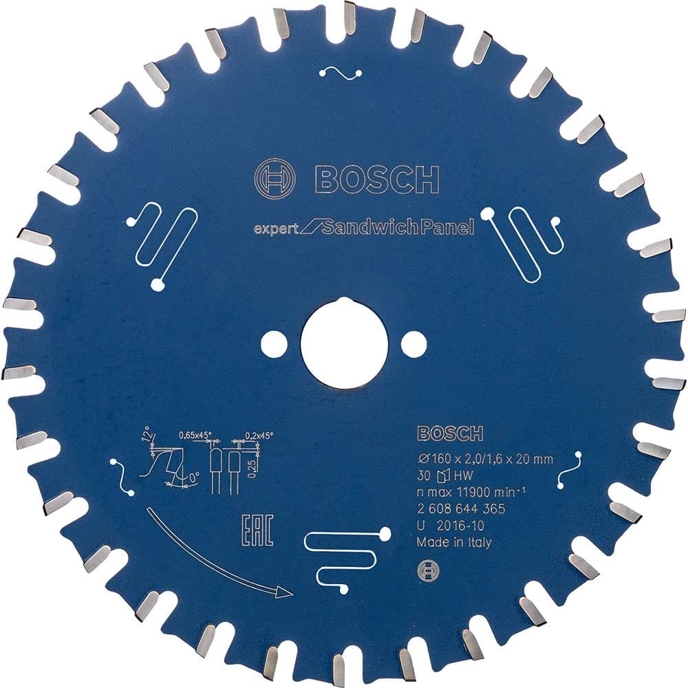 EXPERT Circular Saw Blade Sandwich Panel 160mm 30T 20mm