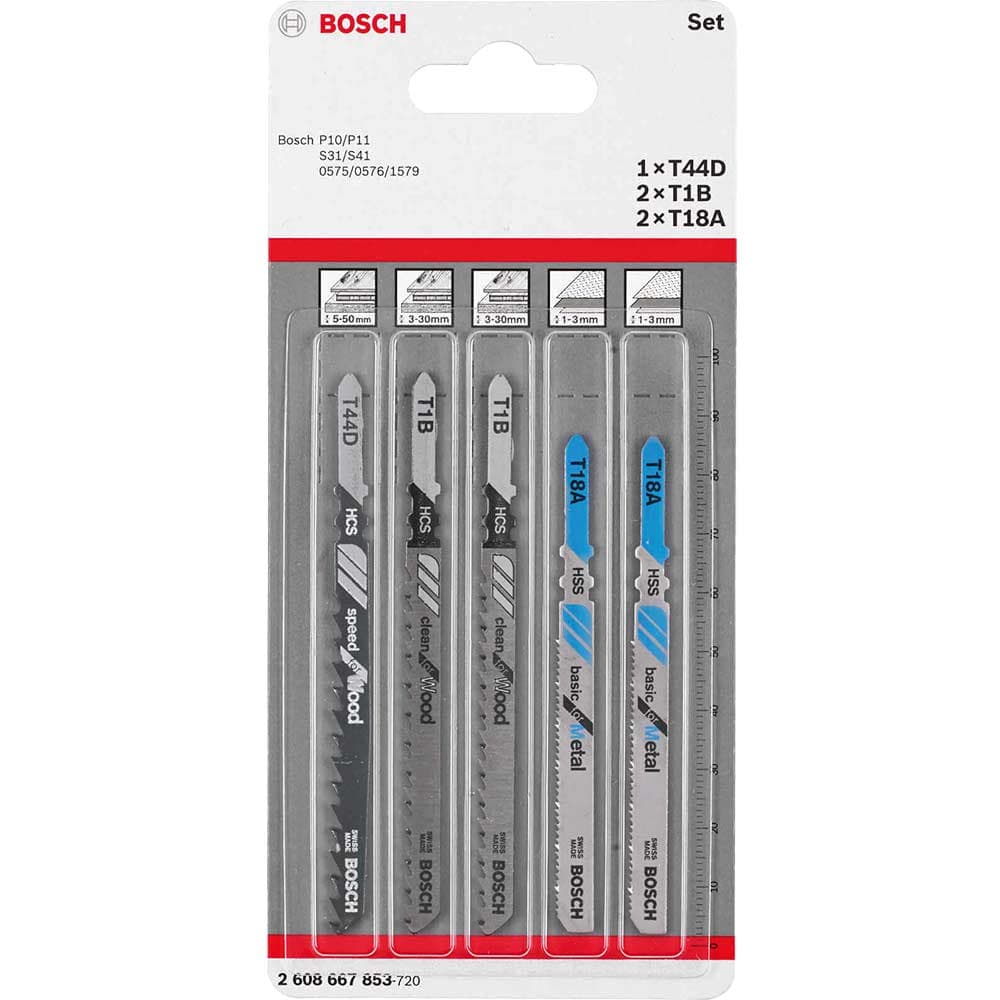 EXPERT Wood Metal Cutting Jigsaw Blade Set Pack 5 Pack 5