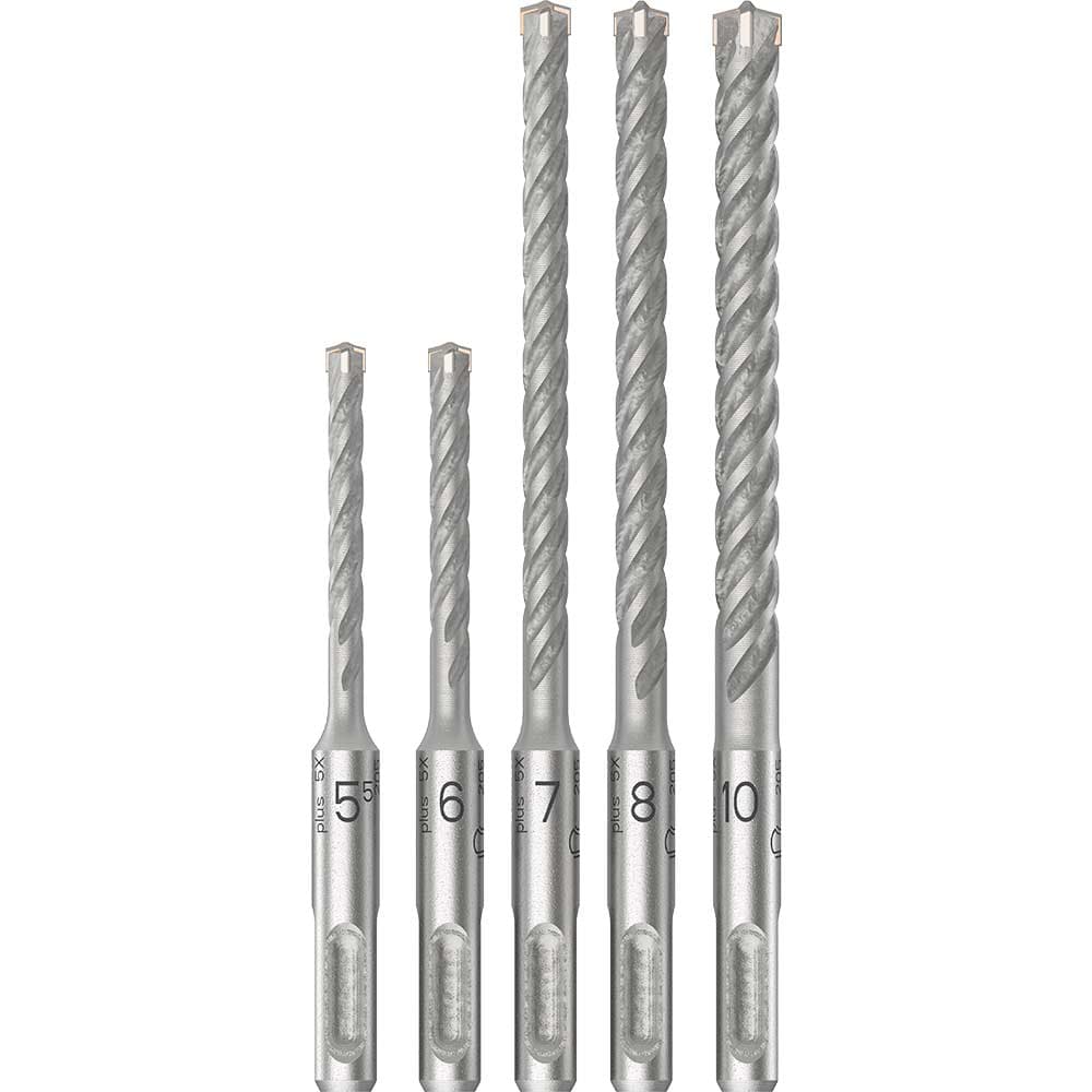 PRO 5 Piece 5X SDS Plus Masonry Drill Bit Set