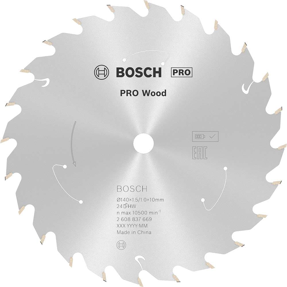 PRO Cordless Wood Cutting Circular Saw Blade 140mm 24T 10mm
