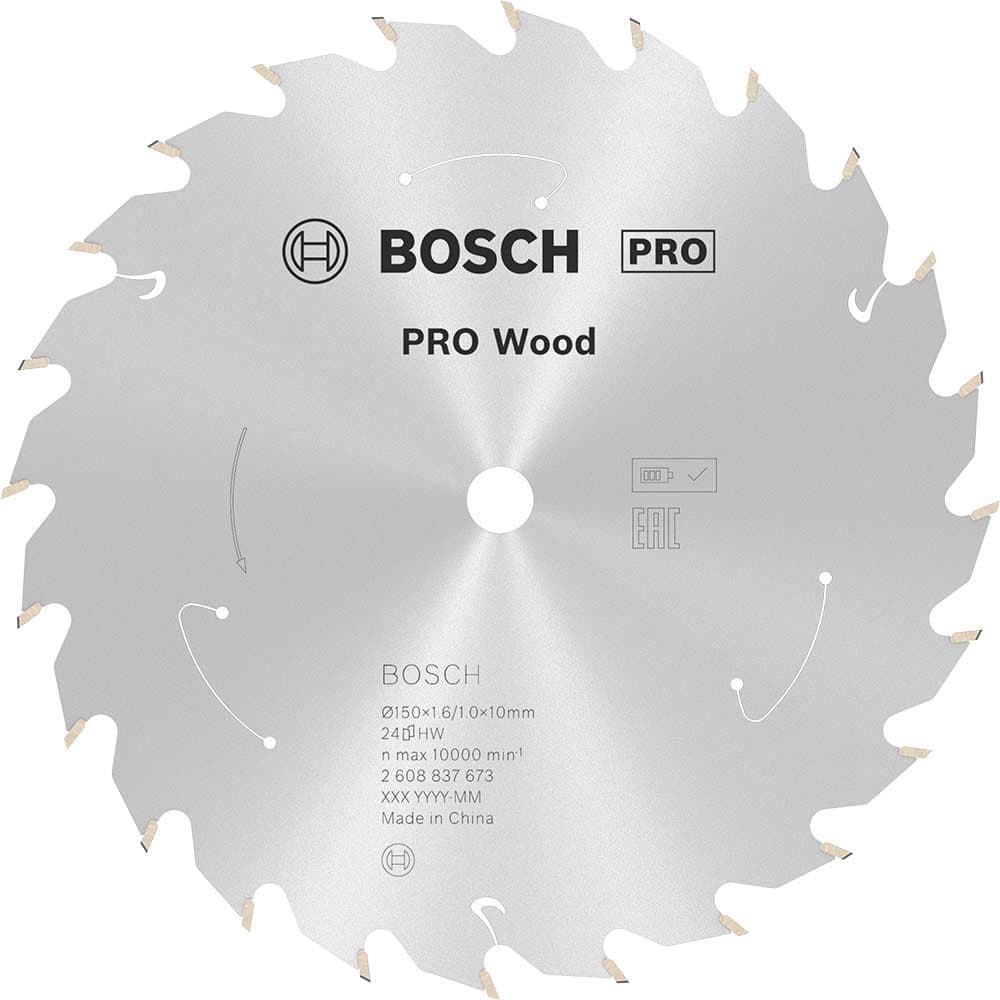 PRO Cordless Wood Cutting Circular Saw Blade 150mm 24T 10mm