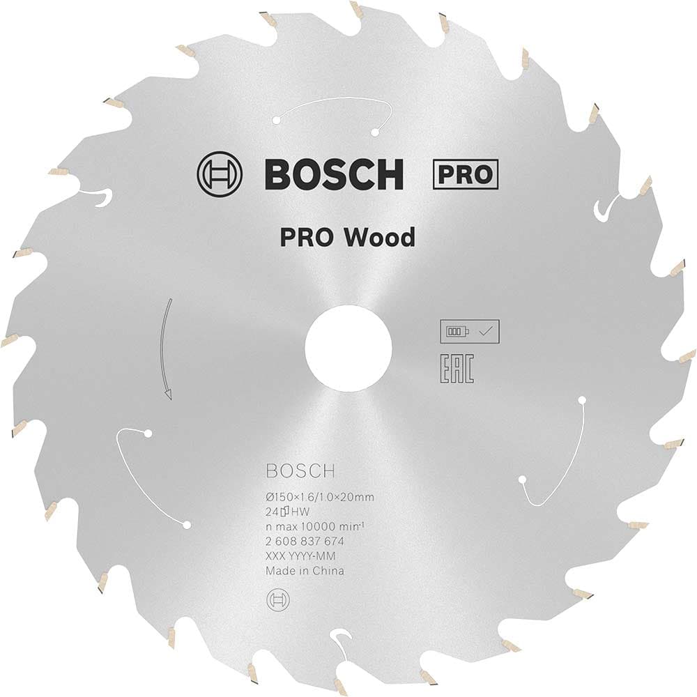PRO Cordless Wood Cutting Circular Saw Blade 150mm 24T 20mm