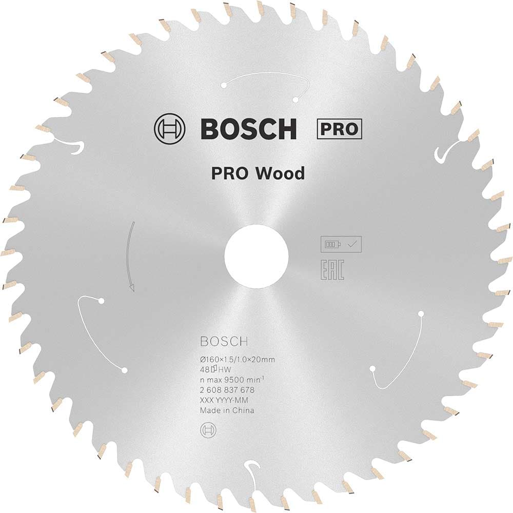 PRO Cordless Wood Cutting Circular Saw Blade 160mm 48T 20mm
