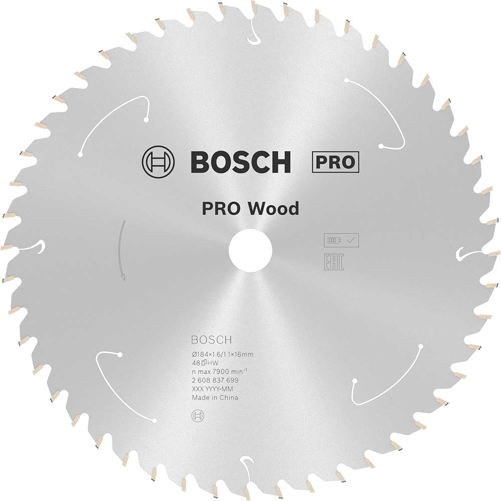 PRO Cordless Wood Cutting Circular Saw Blade 184mm 48T 16mm