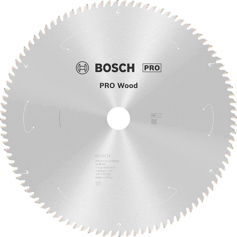 PRO Cordless Wood Cutting Circular Saw Blade 305mm 60T 30mm