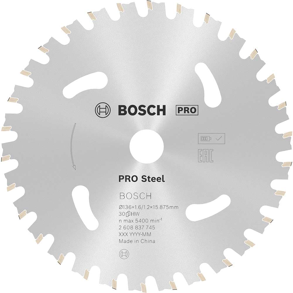 PRO Cordless Circular Saw Blade Steel 136mm 30T 16mm