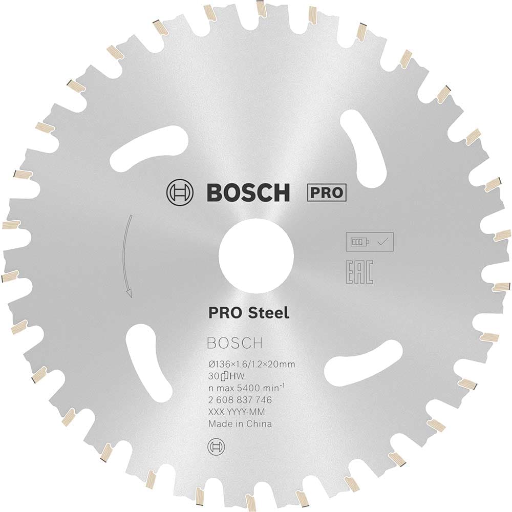 PRO Cordless Circular Saw Blade Steel 136mm 30T 20mm