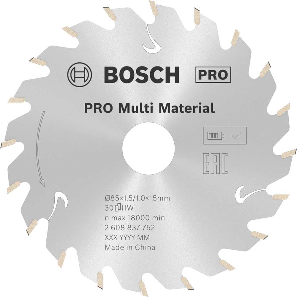 PRO Cordless Material Cutting Circular Saw Blade 85mm 30T 15mm