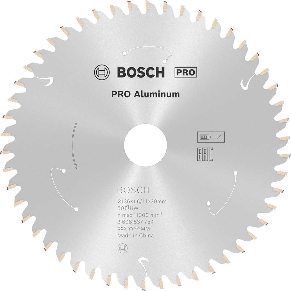PRO Cordless Circular Saw Blade Aluminium 136mm 50T 20mm