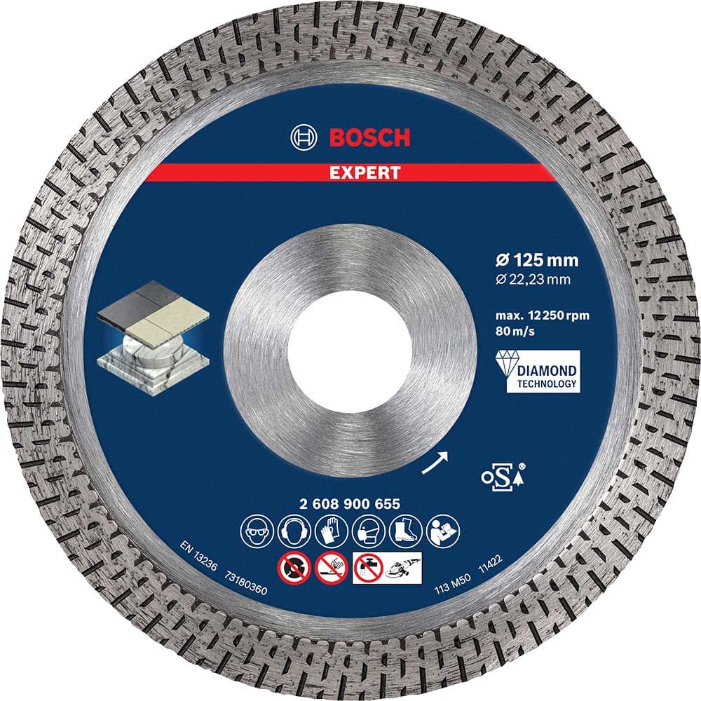 EXPERT Hard Ceramic Diamond Cutting Disc 125mm 1.4mm 22mm