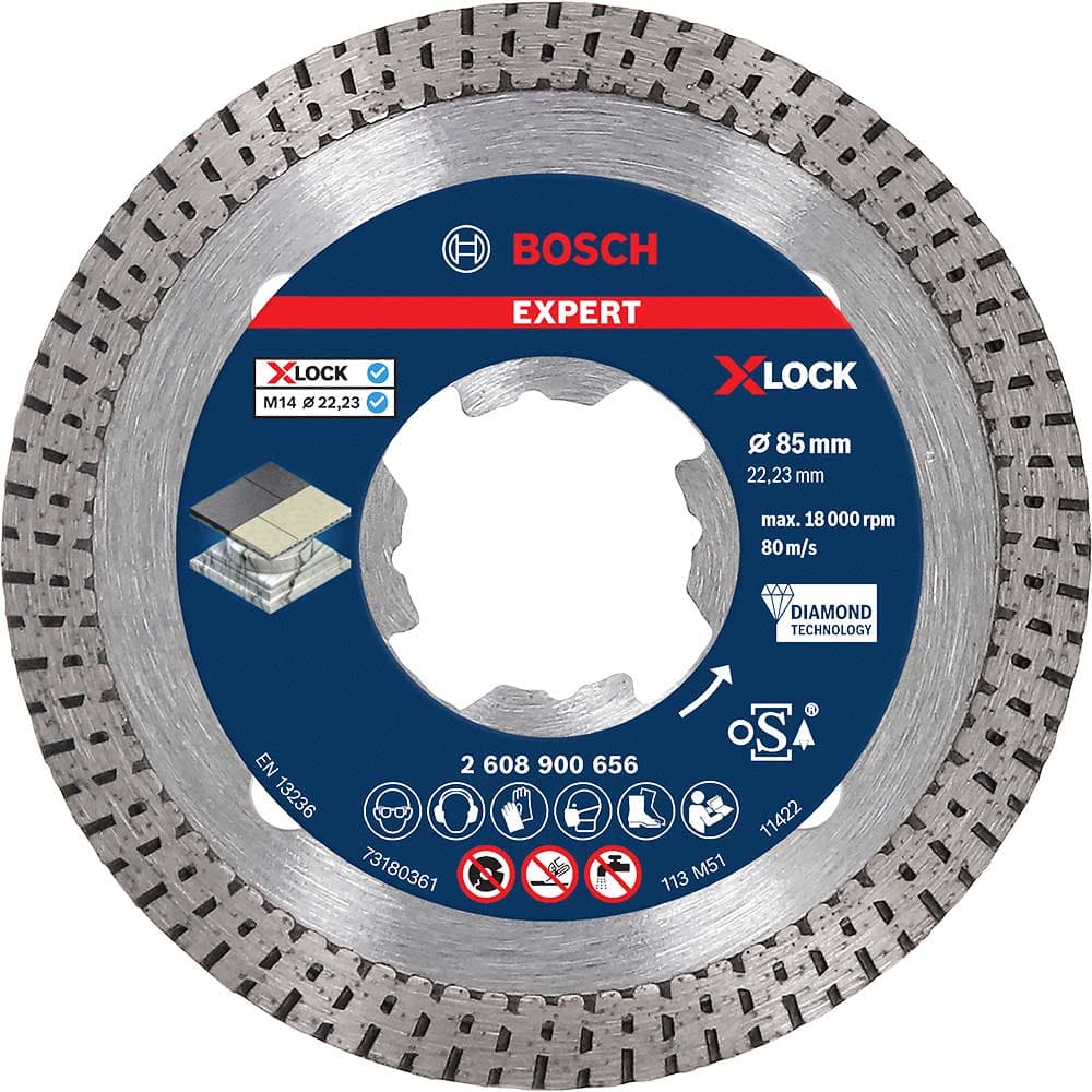 EXPERT X Lock Best Diamond Cutting Disc Hard Ceramics 85mm 1.6mm 22mm