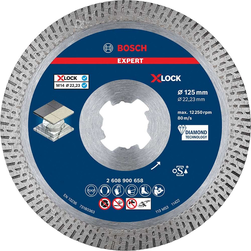 EXPERT X Lock Best Diamond Cutting Disc Hard Ceramics 125mm 1.6mm 22mm