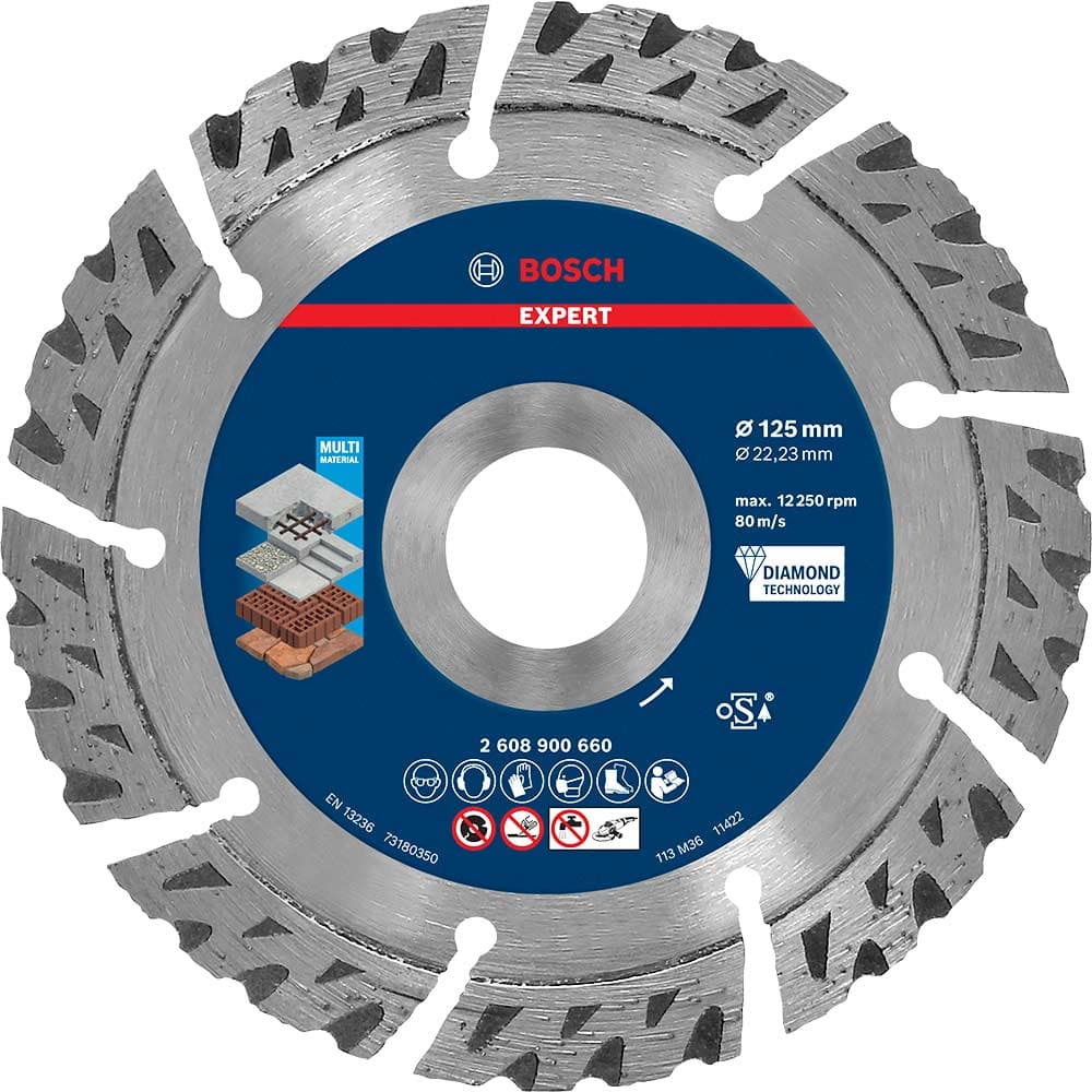 EXPERT Material Diamond Cutting Disc 125mm 2.2mm 22mm