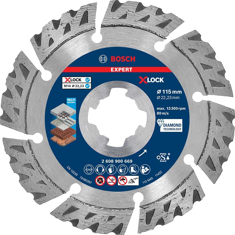 EXPERT Material X Lock Diamond Cutting Disc 115mm 2.4mm 22mm