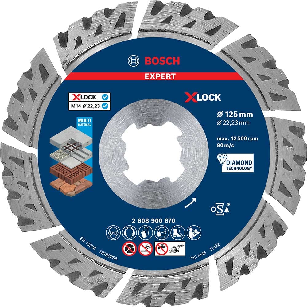 EXPERT Material X Lock Diamond Cutting Disc 125mm 2.4mm 22mm