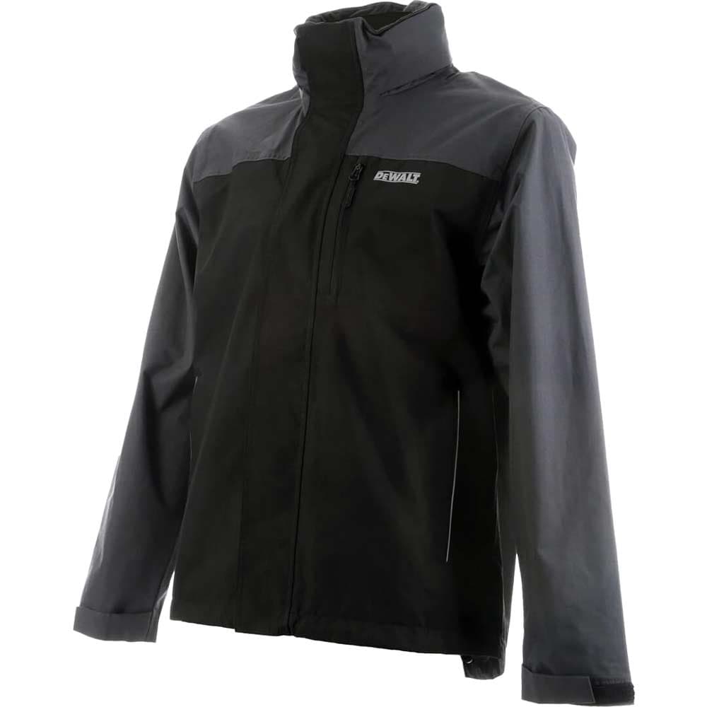 DeWalt Storm Mens Lightweight Waterproof Jacket Black / Grey M