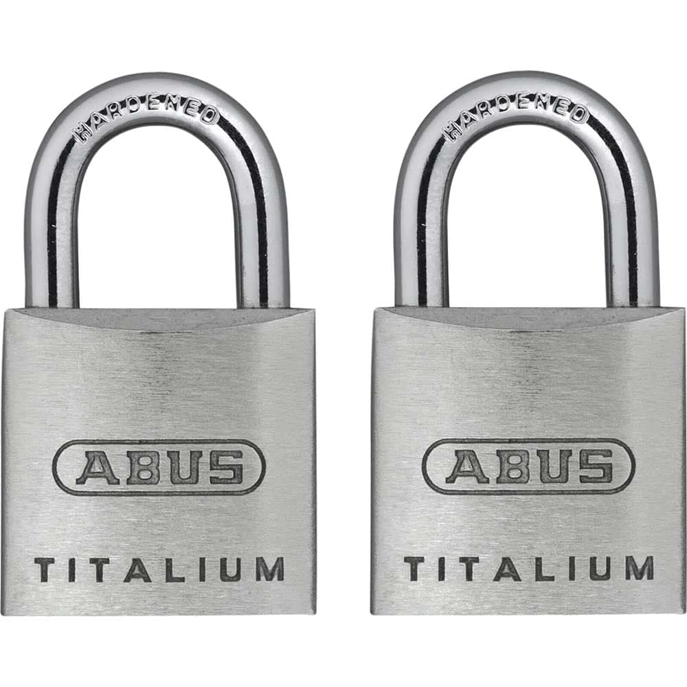64TI Series Titalium Padlock Pack 2 Keyed Alike 20mm Standard