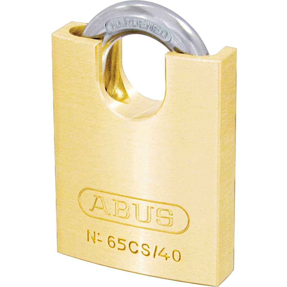 65 Series Compact Brass Padlock Closed Shackle 40mm Standard