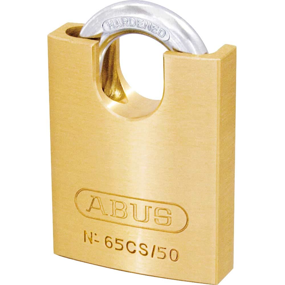 65 Series Compact Brass Padlock Closed Shackle 50mm Standard