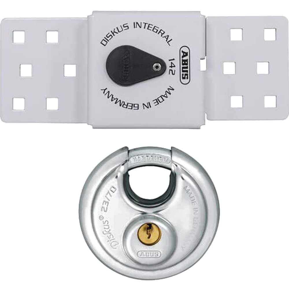 142 Sliding Door Van Lock 23 70mm Diskus Padlock Set