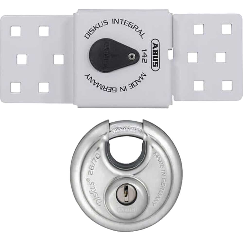 142 Sliding Door Van Lock 26 70mm Diskus Padlock Set