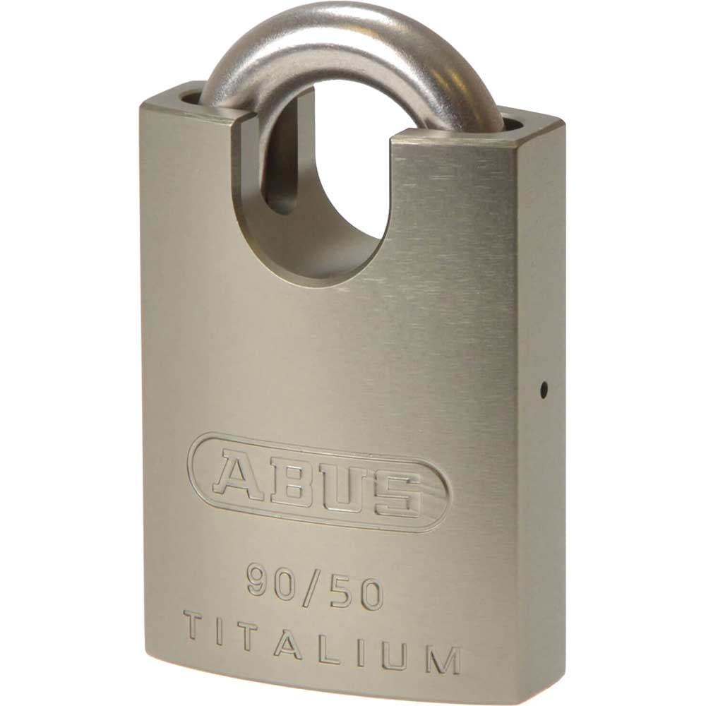 90 Series Titalium Padlock Stainless Steel Closed Shackle Keyed Alike 50mm Closed Keyed Alike