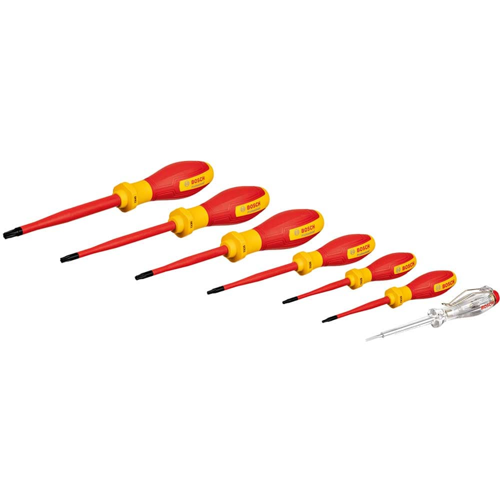 7 Piece VDE Insulated Torx Screwdriver Set