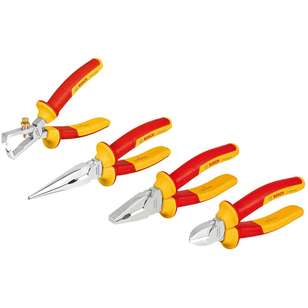 4 Piece VDE Insulated Pliers Combo Set